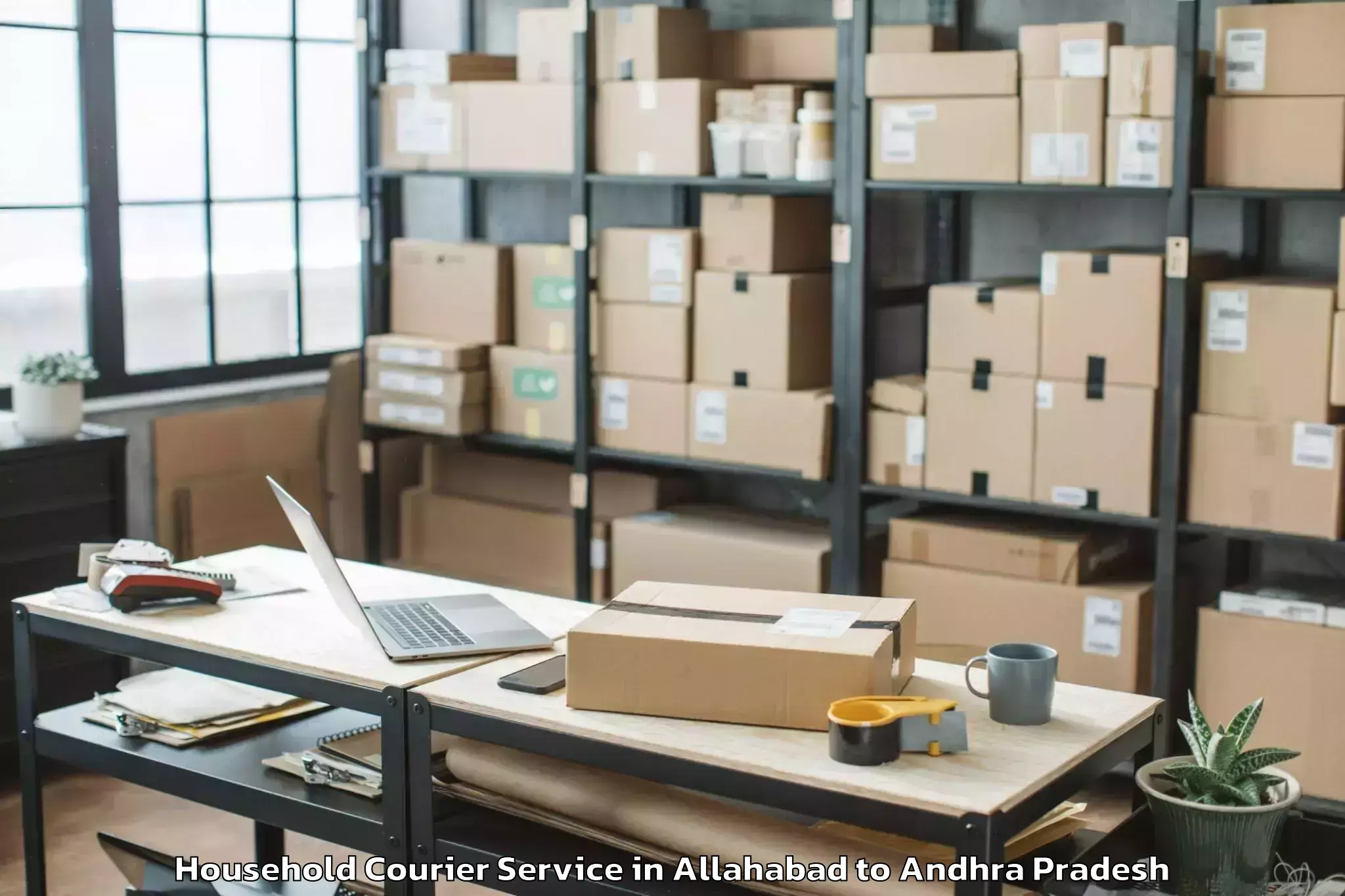 Affordable Allahabad to Munagapaka Household Courier